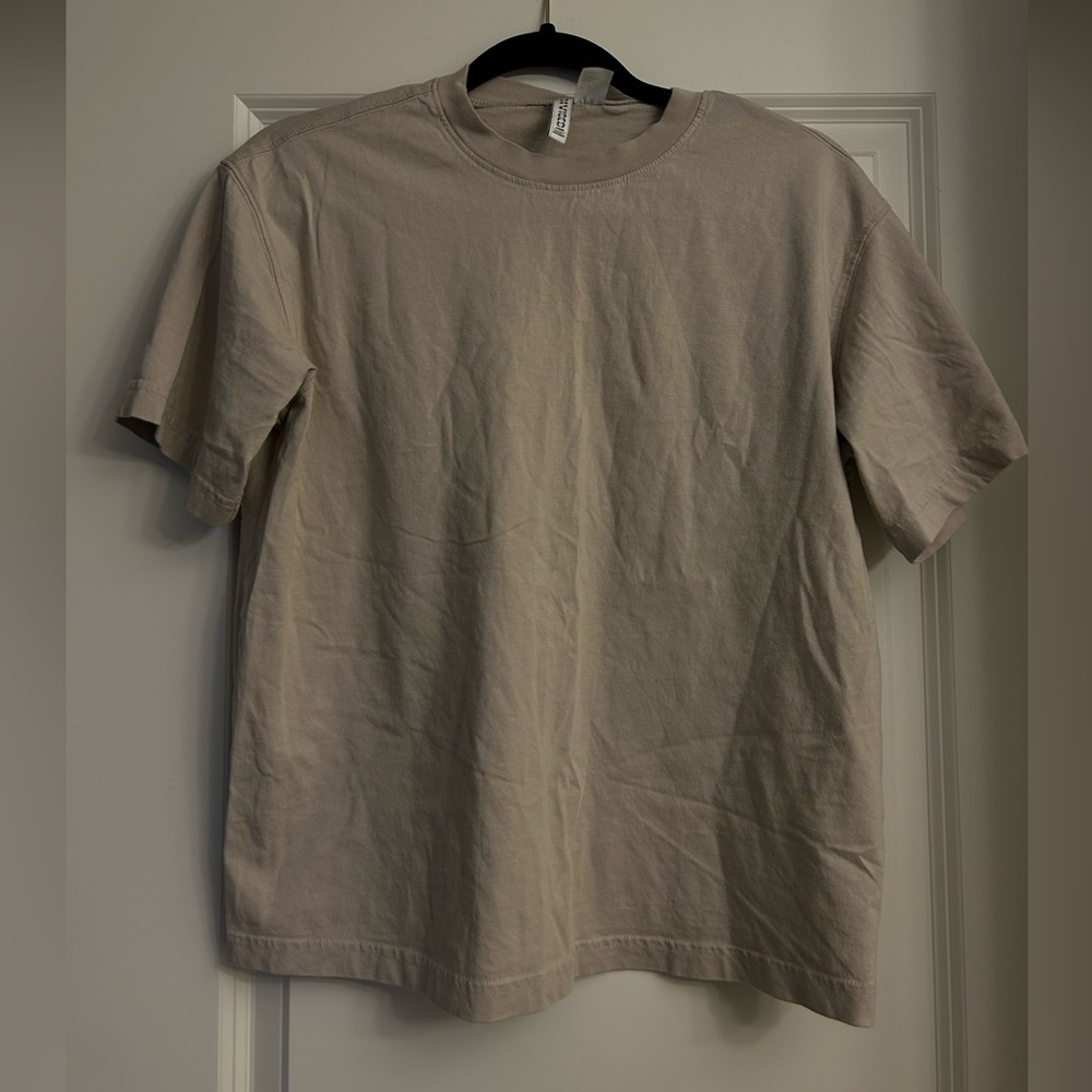 Divided oversized tee in beige - size (s)